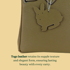 [BK-1] 20CM/25CM BRKN INSPIRED TOGO COWHIDE LEATHER HANDBAG