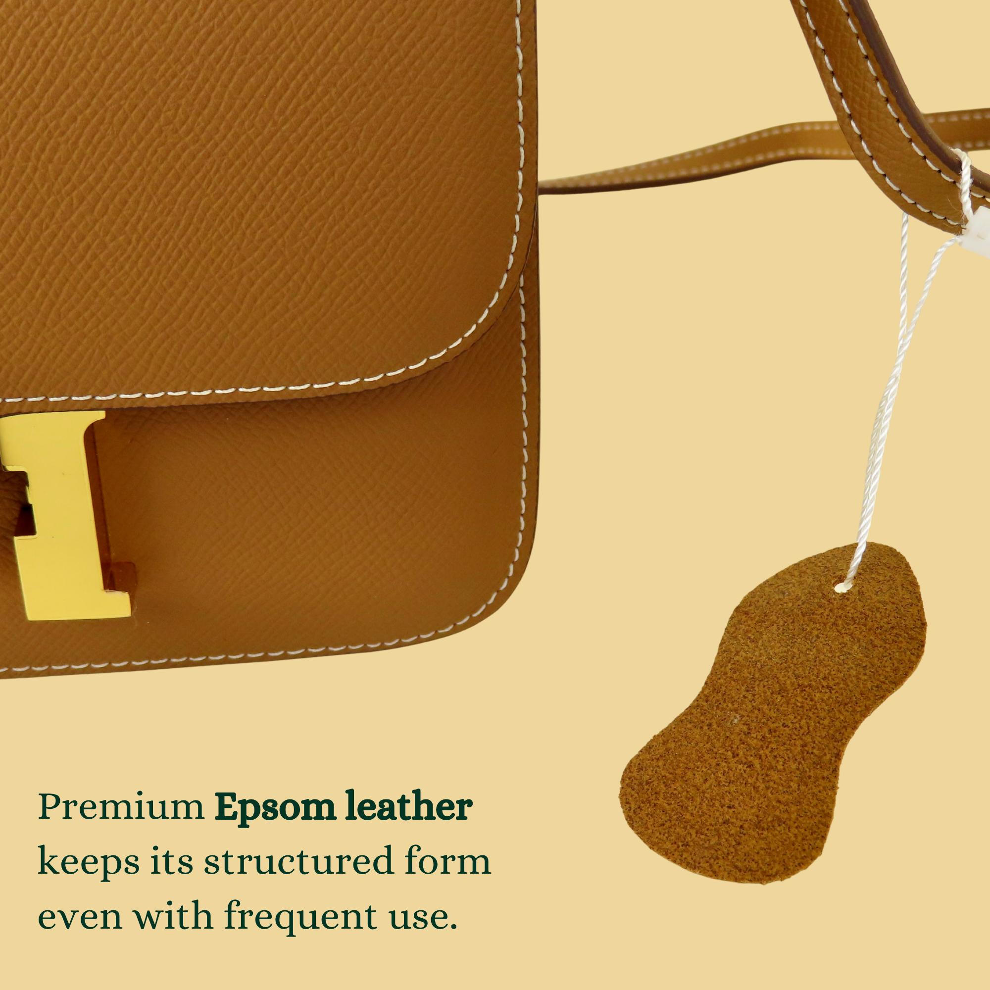 [CN-1] 19CM CONS INSPIRED CLASSIC REAL EPSOM COWHIDE LEATHER PALM PRINT/HIMALAYAN CROSSBODY HANDBAG