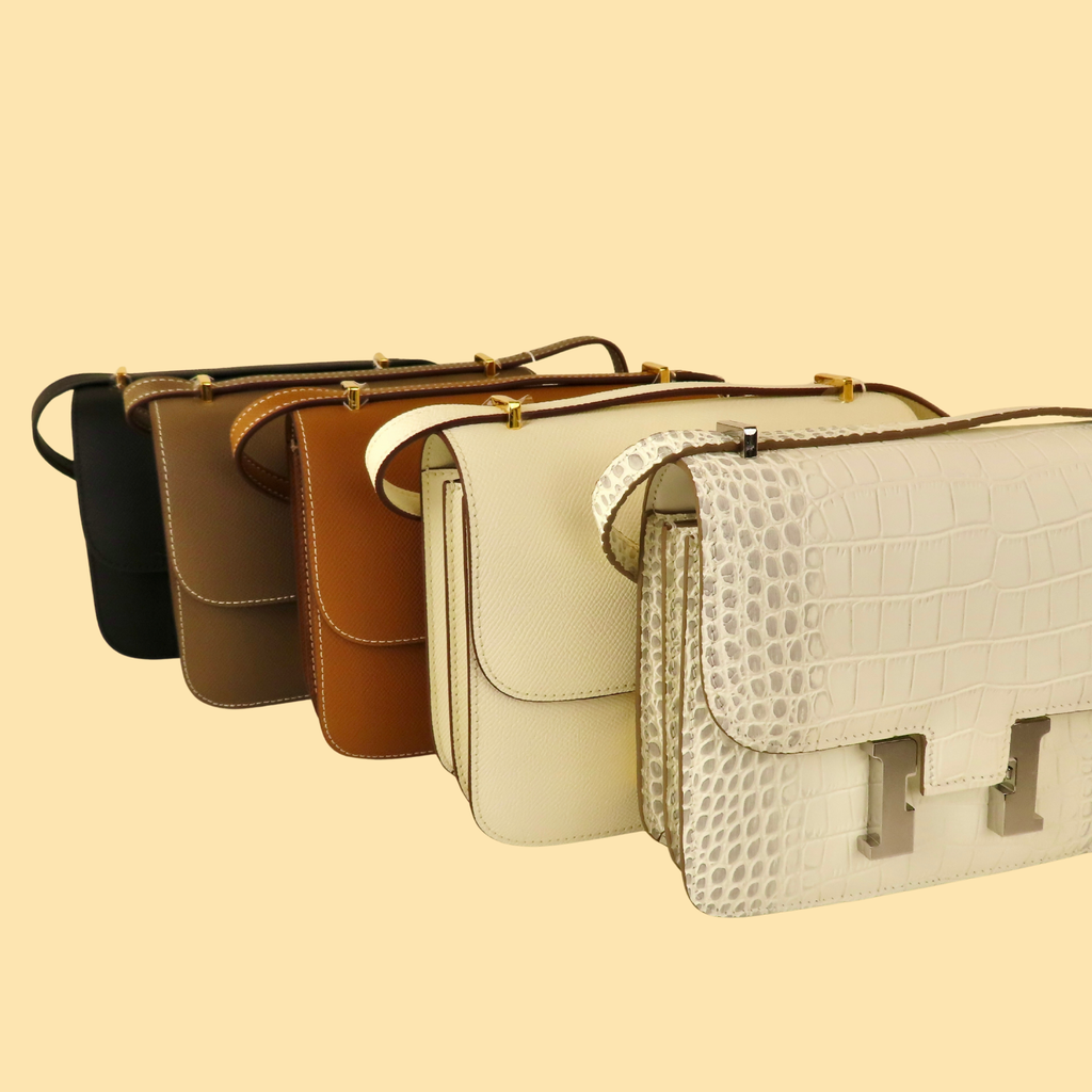 [CN-1] 19CM CONS INSPIRED CLASSIC REAL EPSOM COWHIDE LEATHER PALM PRINT/HIMALAYAN CROSSBODY HANDBAG