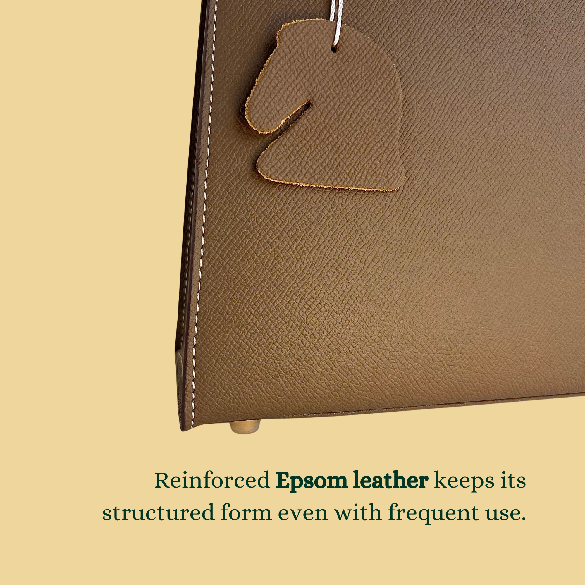 [KL-1] 22CM/25CM K||Y INSPIRED EPSOM COWHIDE LEATHER HANDBAG