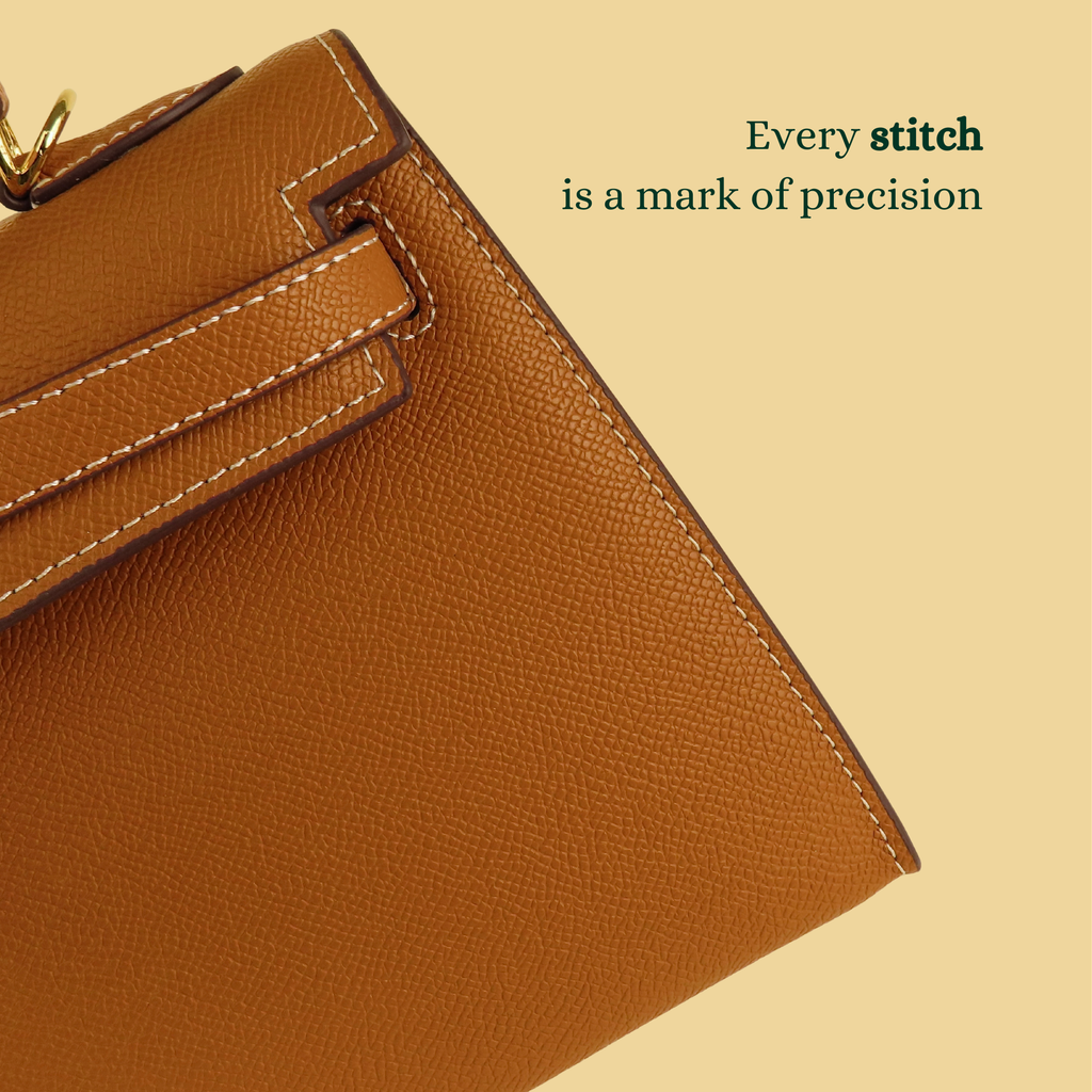 [KL-1] 22CM/25CM K||Y INSPIRED EPSOM COWHIDE LEATHER HANDBAG