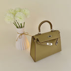 [KL-1] 22CM/25CM K||Y INSPIRED EPSOM COWHIDE LEATHER HANDBAG