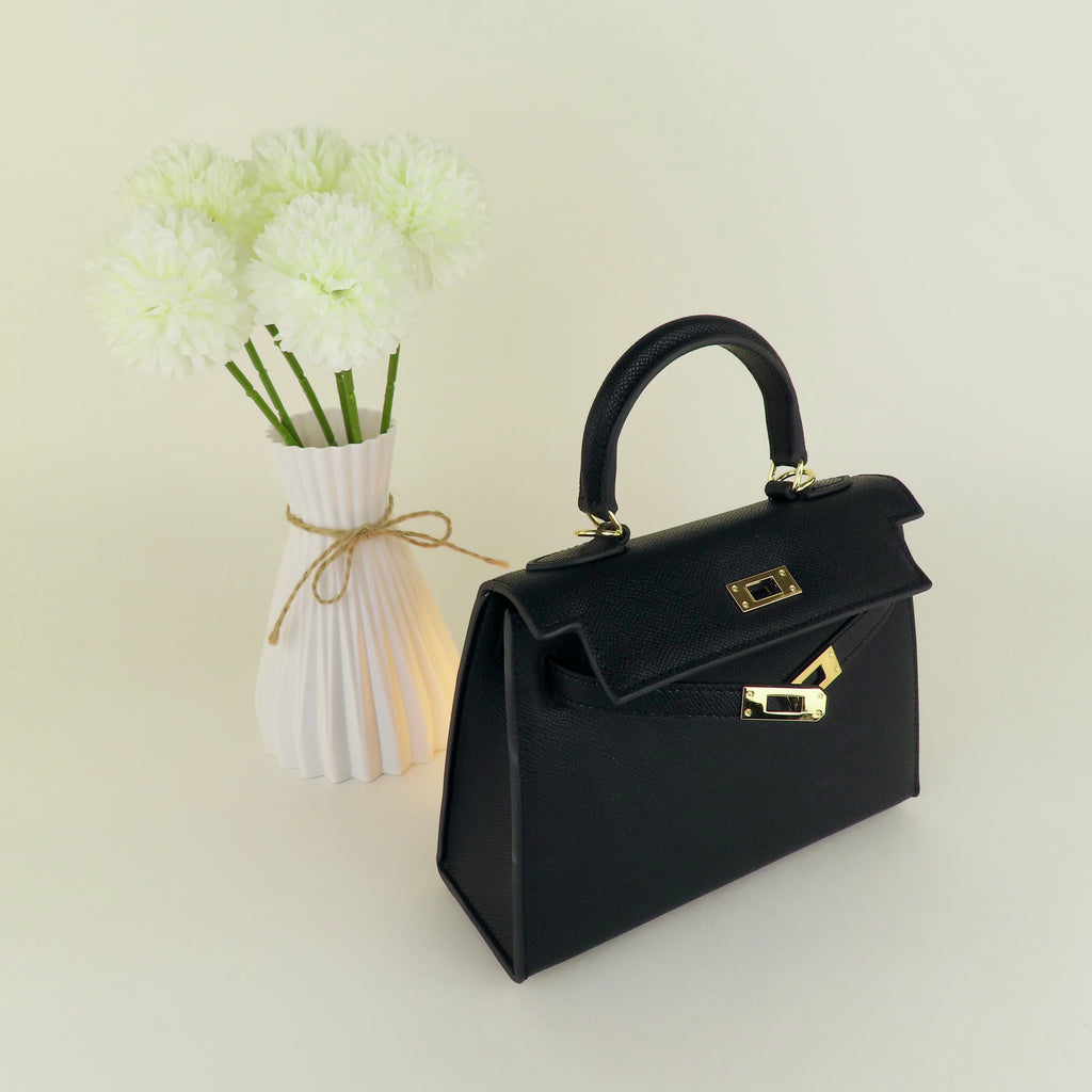 [KL-1] 22CM/25CM K||Y INSPIRED EPSOM COWHIDE LEATHER HANDBAG