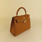 [KL-1] 22CM/25CM K||Y INSPIRED EPSOM COWHIDE LEATHER HANDBAG