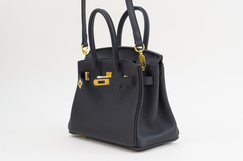 Saloria Birkin 30 in Black(Gold)