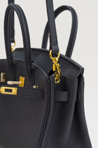 Saloria Birkin 30 in Black(Gold)