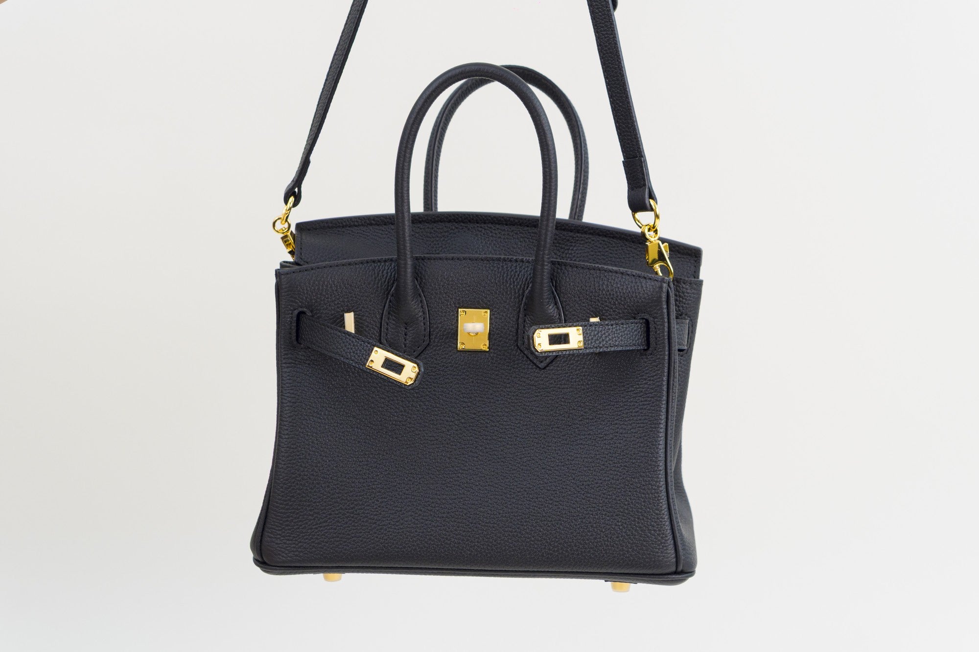 Saloria Birkin 30 in Black(Gold)
