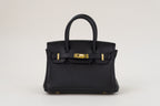 Saloria Birkin 30 in Black(Silver)