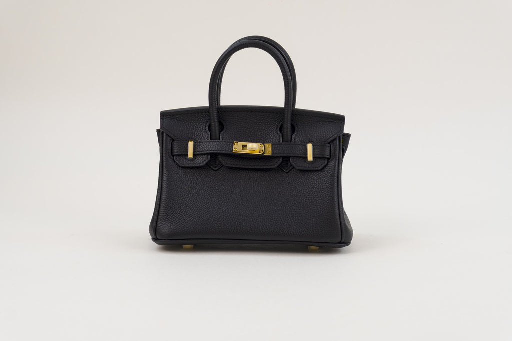 Saloria Birkin 30 in Black(Silver)