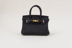 Saloria Birkin 30 in Black(Silver)