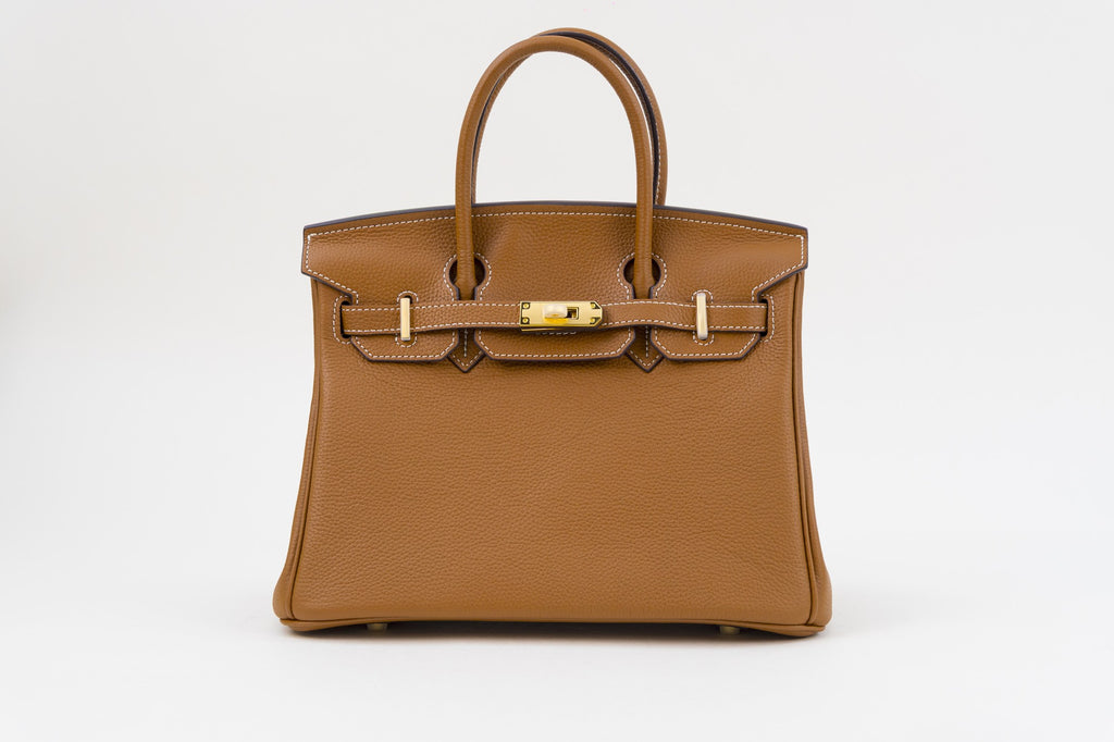 Saloria Birkin 30 in Coffee