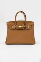 Saloria Birkin 30 in Coffee