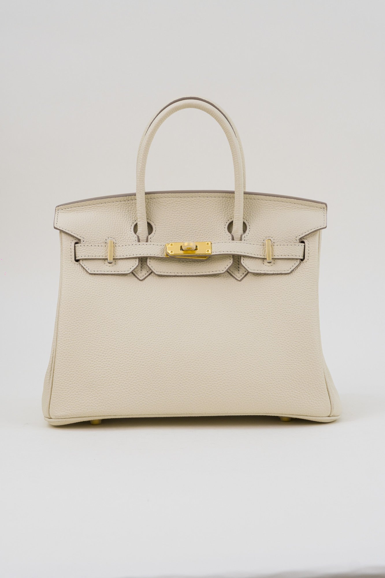 Saloria Birkin 30 in White(Silver