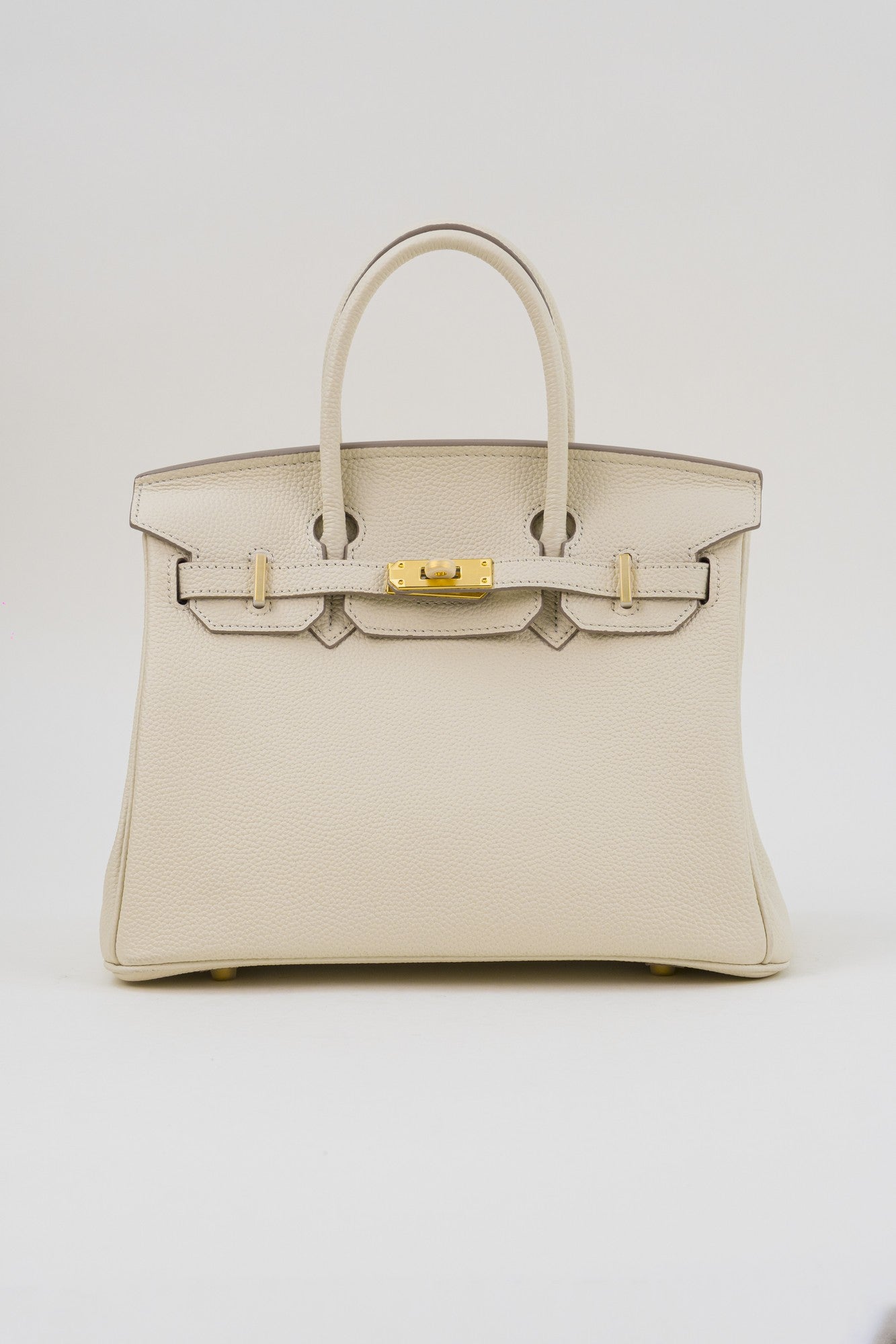 Saloria Birkin 30 in White(Silver