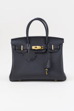 Saloria Birkin 35 in Black(Gold)