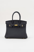 Saloria Birkin 35 in Black(Silver)
